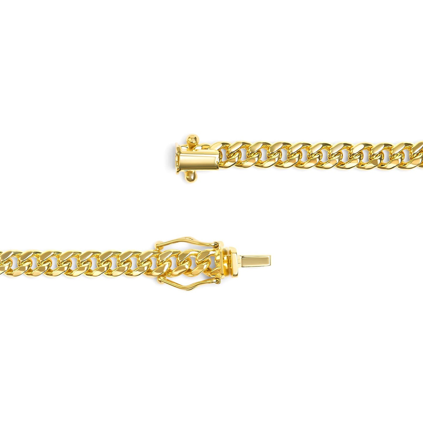 14K Yellow Gold Cuban Chain Necklace 22 Inches