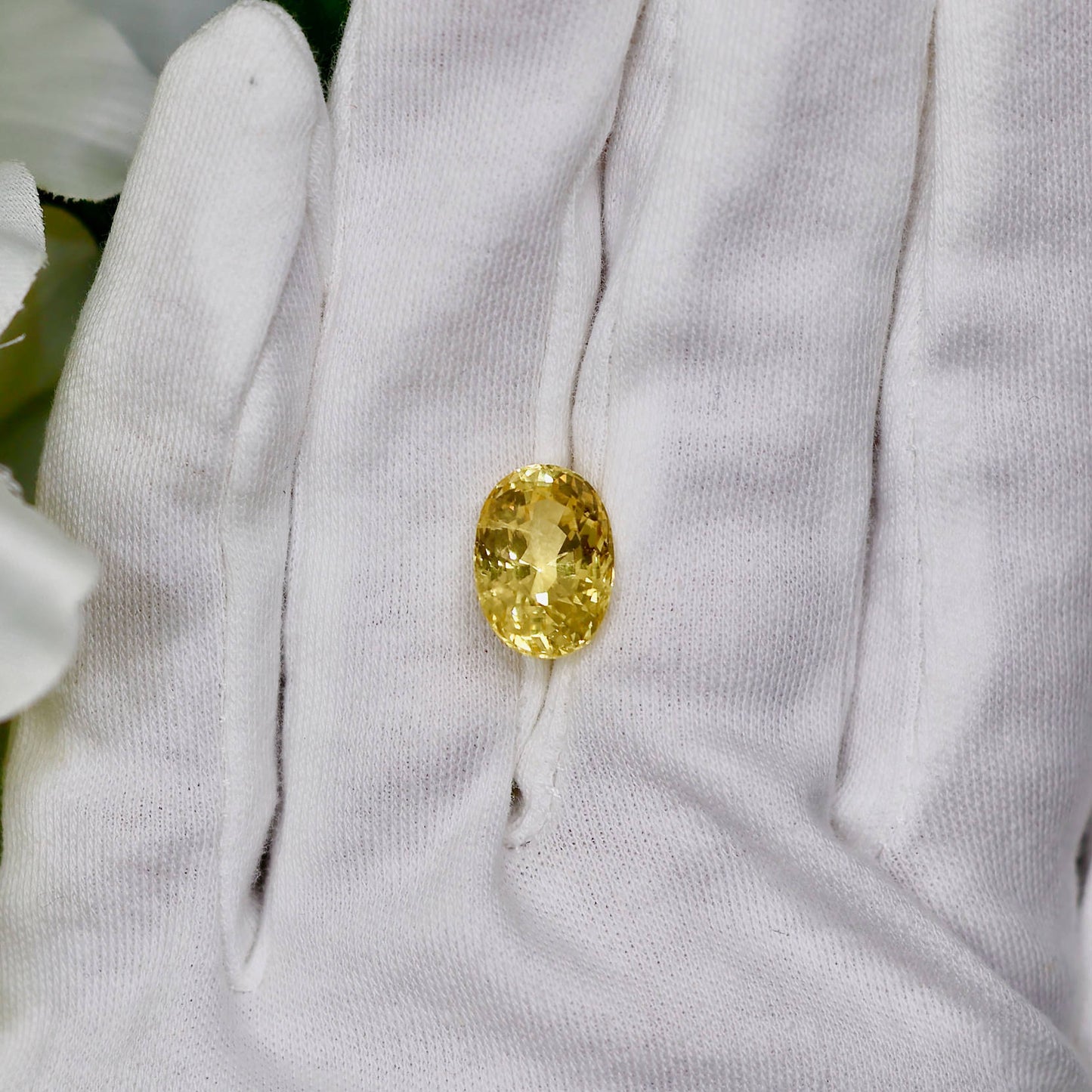 GIA Certified 9.69 Carat Natural Unheated Ceylon Yellow Sapphire
