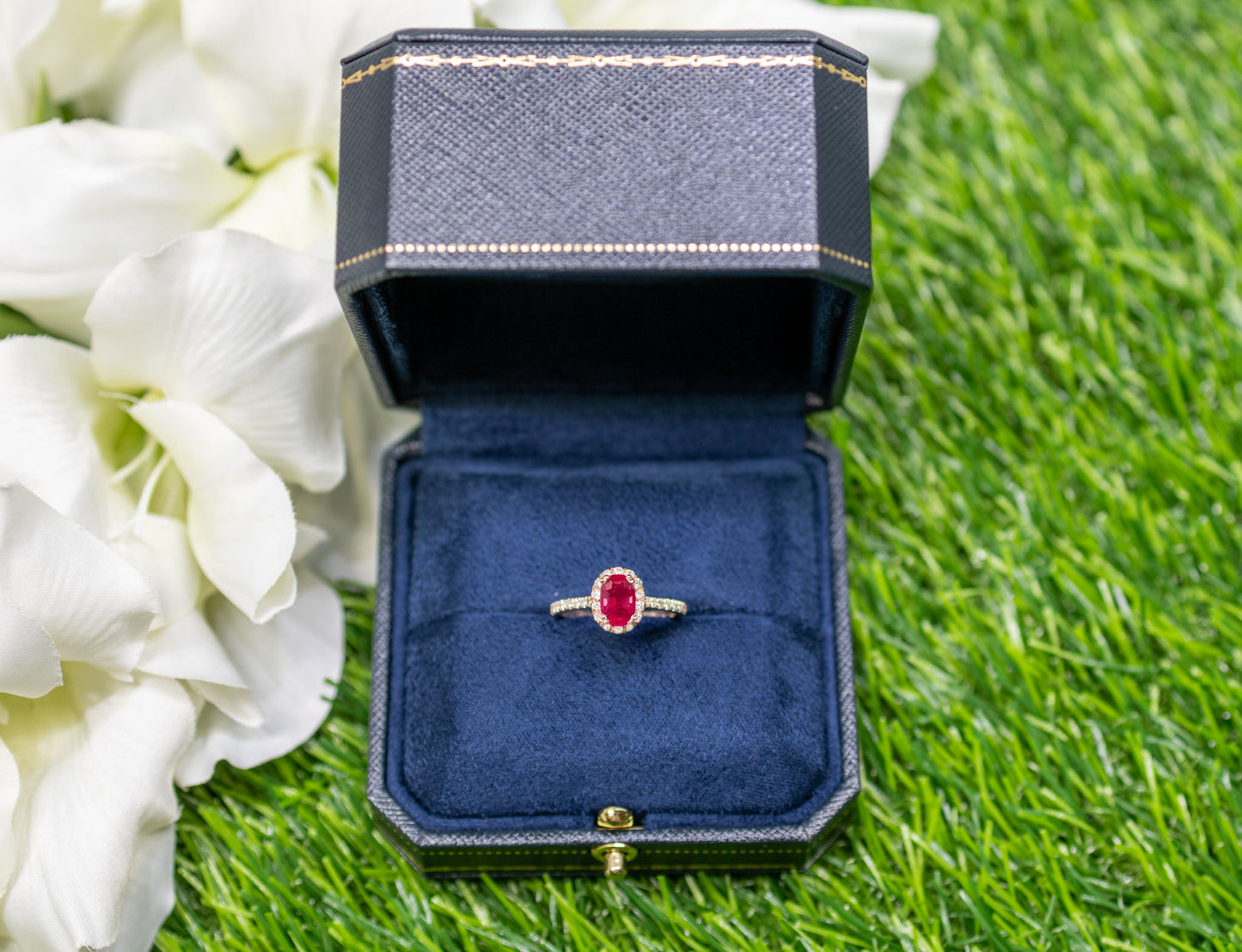 GIA Certified 1.10 Carat Natural Unheated Ruby Ring Set With Diamonds