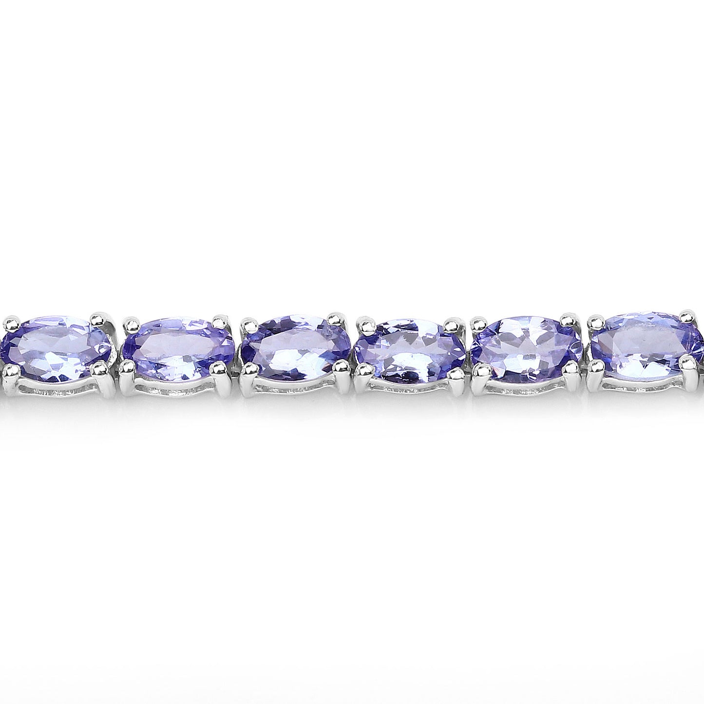 Tanzanite Tennis Bracelet 8.74 Carats Sterling Silver
