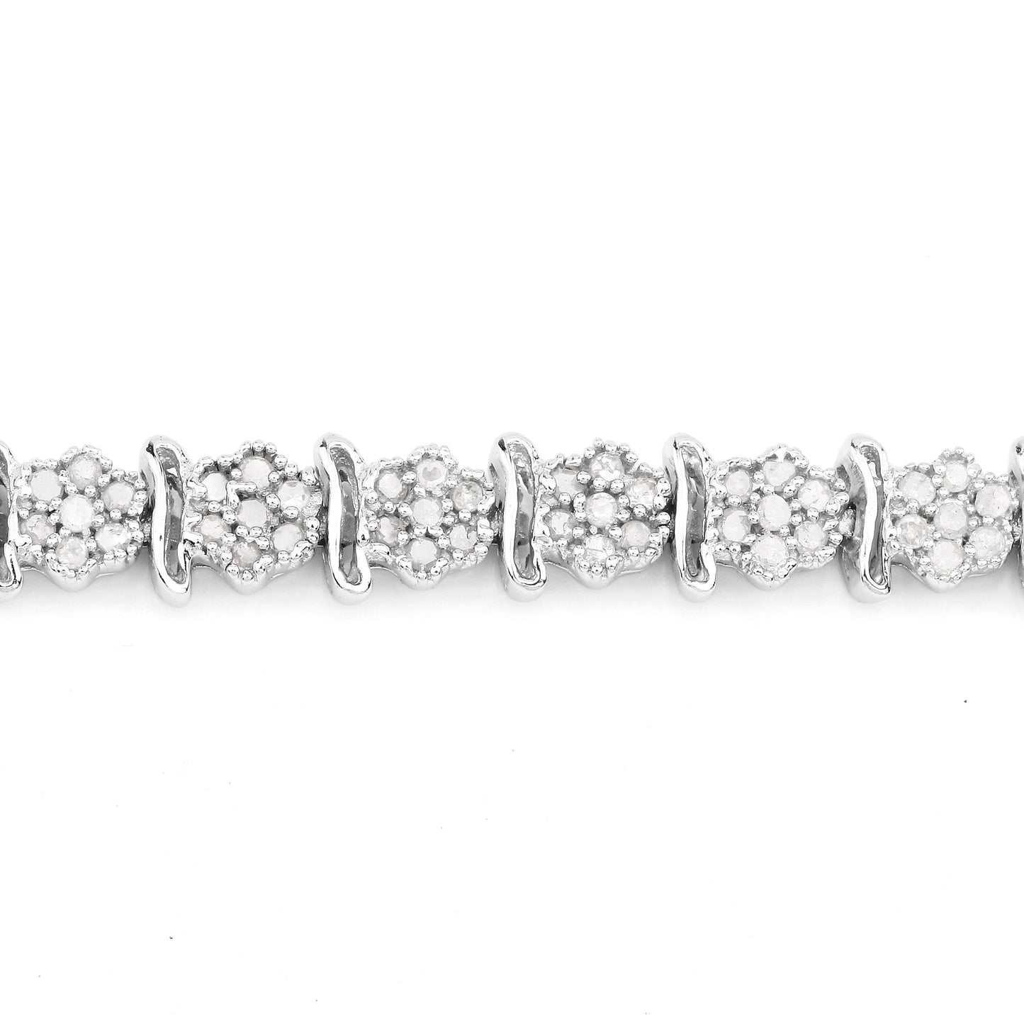 Diamond Tennis Bracelet 1.78 Carats Sterling Silver