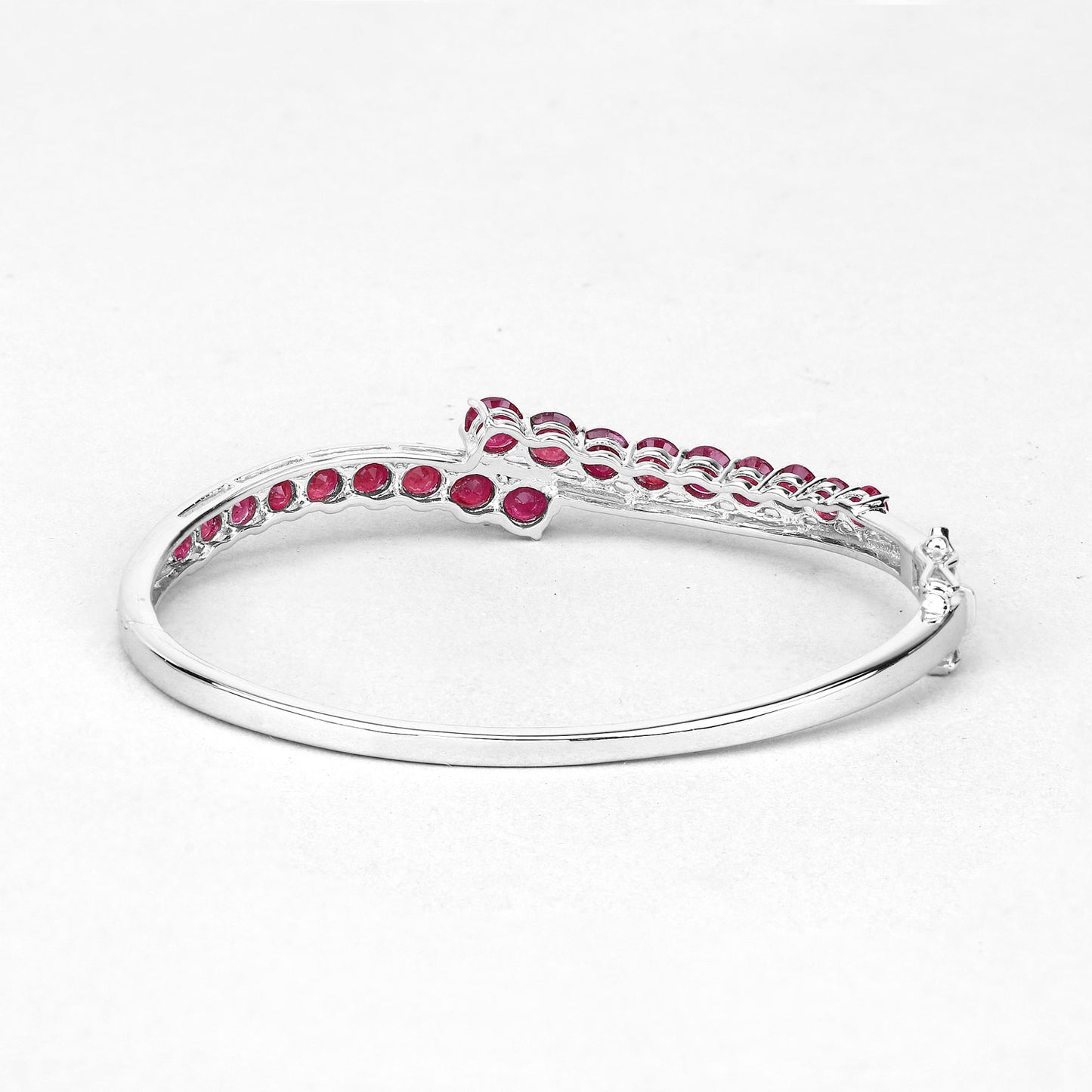 Ruby Bracelet 9.02 Carats Sterling Silver