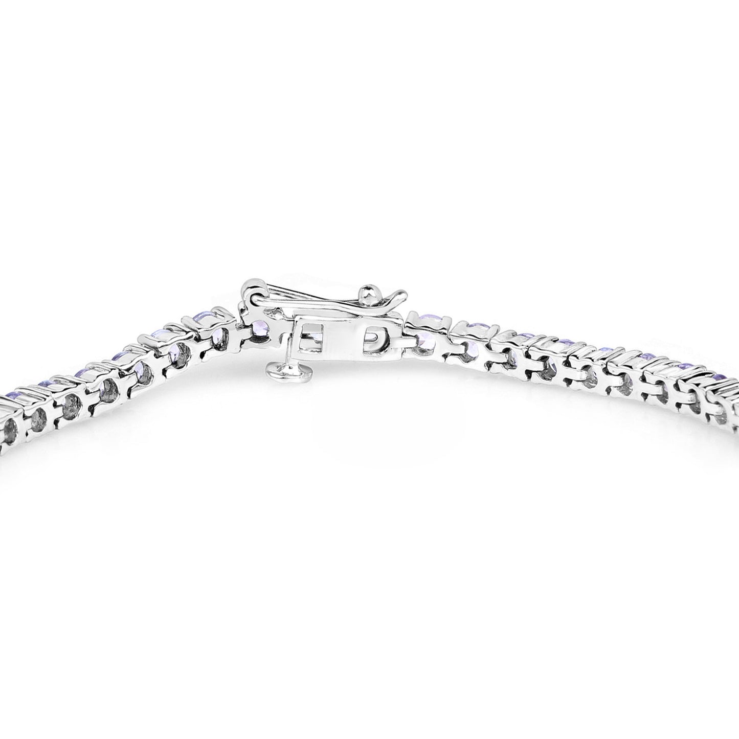 Tanzanite Tennis Bracelet 5.2 Carats Sterling Silver