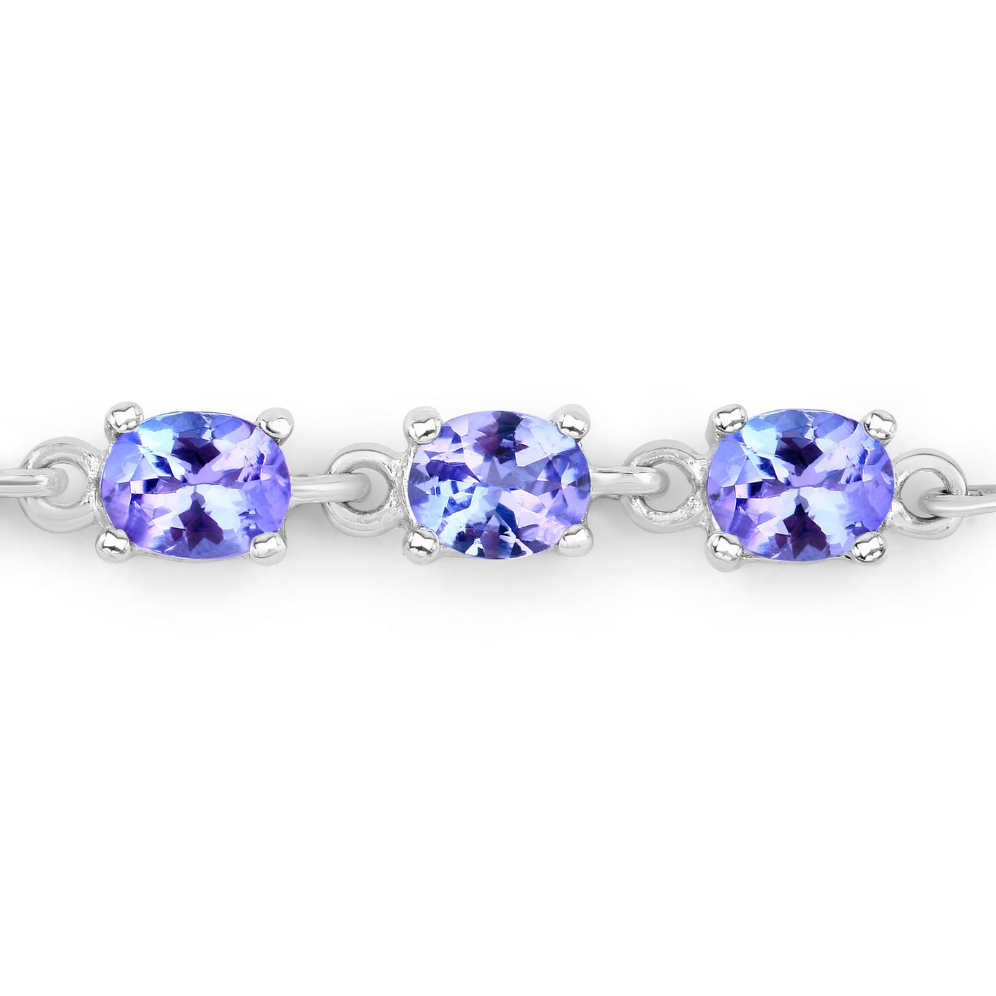 Tanzanite Bracelet 1.96 Carats Sterling Silver