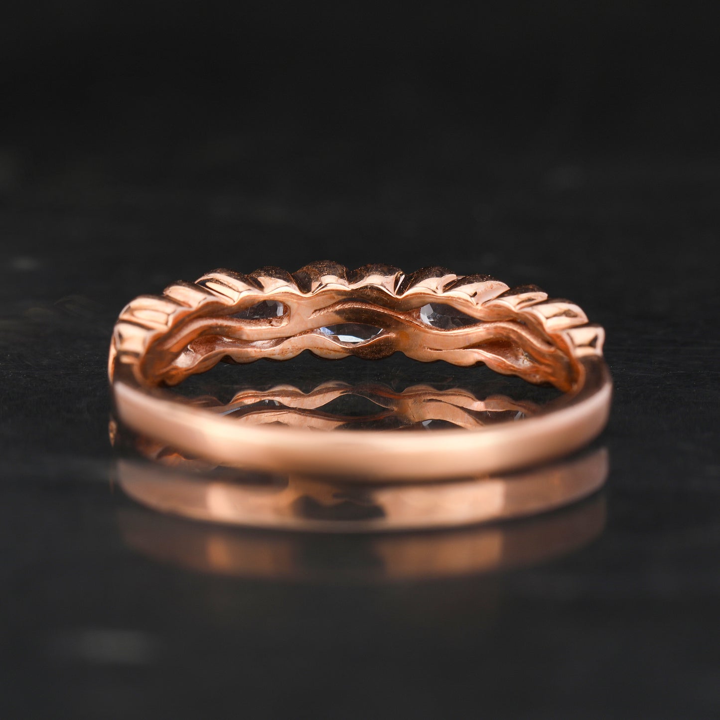 Morganite Ring 0.75 Carats 9K Rose Gold