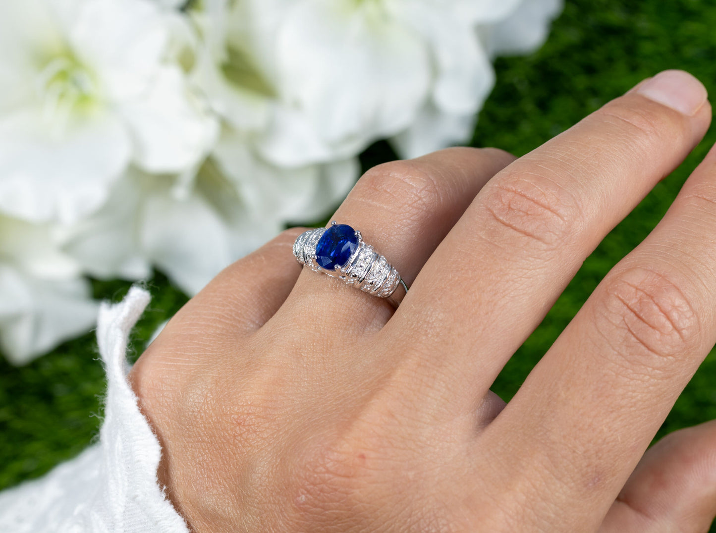 Kyanite Ring 1.39 Carats Sterling Silver