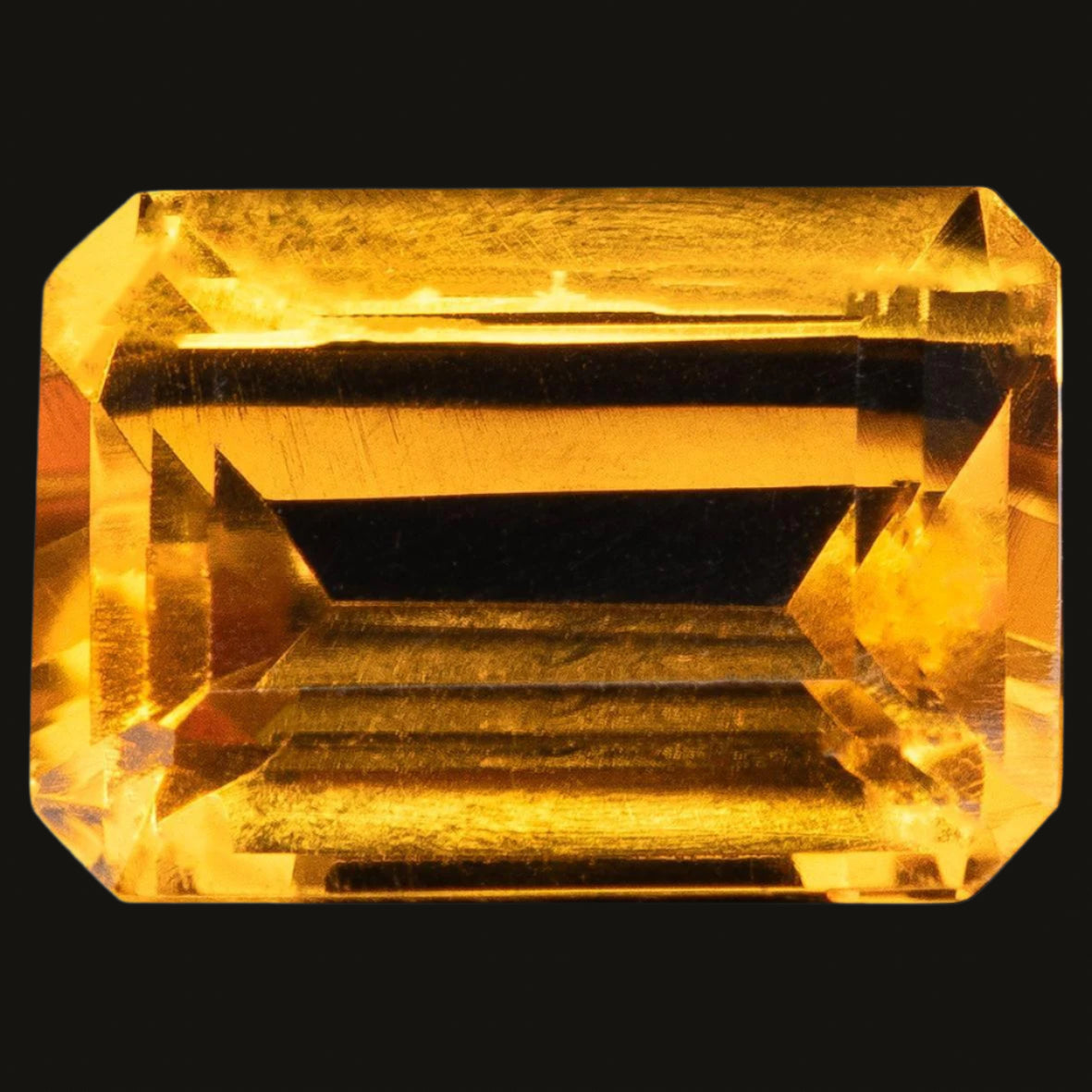 Natural Citrine 6.83 Carat Emerald Cut Loose Gemstone
