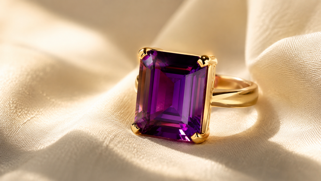 A natural amethyst ring from Jewelry Auction House
