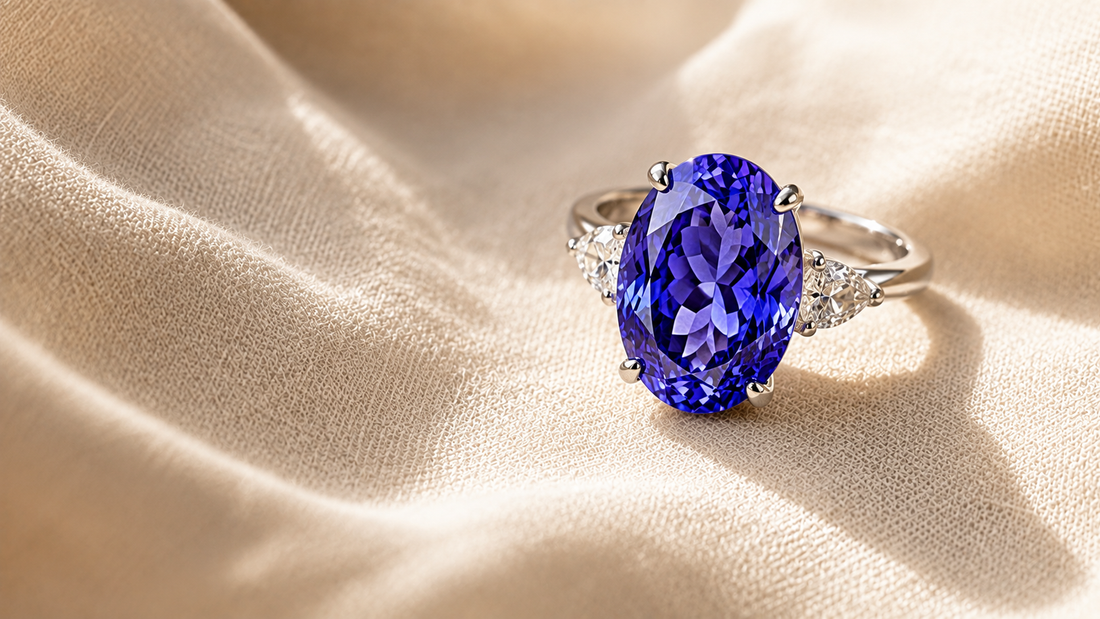 A natural tanzanite ring from Jewelry Auction House