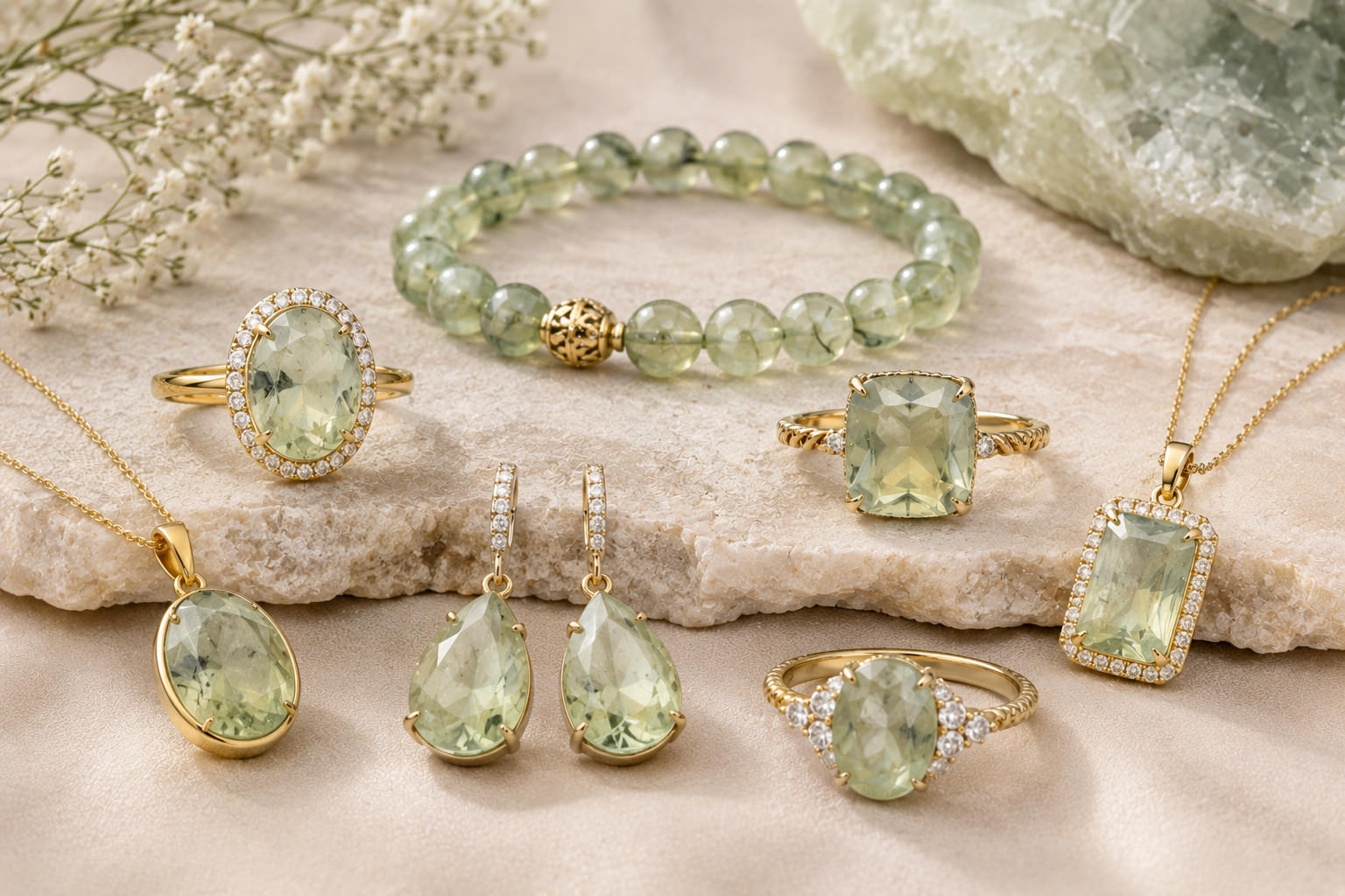 Prehnite Jewelry