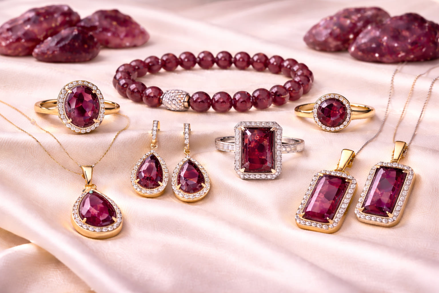 Rhodolite Jewelry