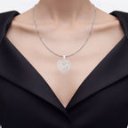 Diamond Pendant 0.5 Carats Sterling Silver