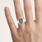Champagne Diamond Ring 0.2 Carats Sterling Silver