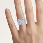 Tanzanite Ring 1.52 Carats Sterling Silver