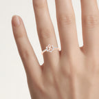Morganite Ring With Diamonds 0.67 Carats 14K Rose Gold