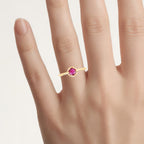 Ruby Ring 0.48 Carats 14K Yellow Gold