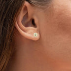Diamond Stud Earrings 0.94 Carats 14K Yellow Gold