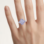 Tanzanite Ring 1.68 Carats Sterling Silver
