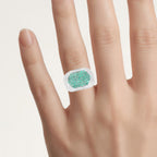 Emerald Ring 1.42 Carats Sterling Silver