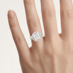 Diamond Ring 0.2 Carats Sterling Silver