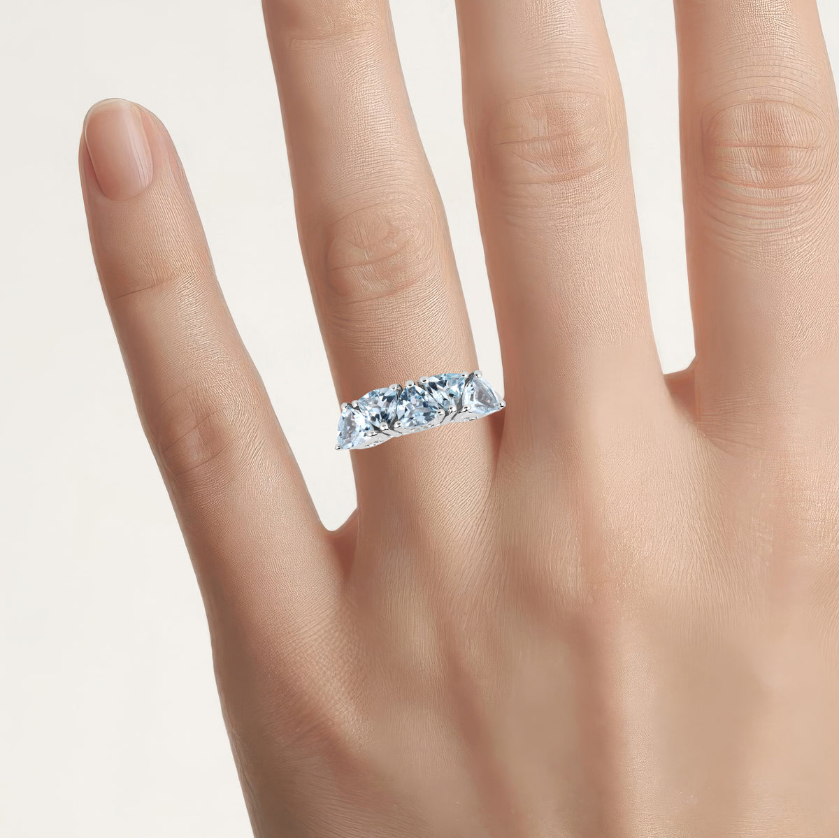 Blue Topaz Ring 2.48 Carats Sterling Silver