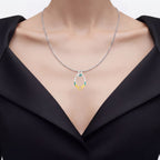 Emerald Mom Pendant 0.14 Carats Gold Plated Silver