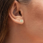 Diamond Stud Earrings 1.14 Carats 14K Yellow Gold
