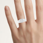 Diamond Ring 0.24 Carats Sterling Silver