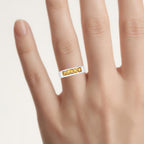 Citrine Ring 0.78 Carats Sterling Silver