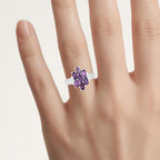 Amethyst Ring 2.78 Carats Sterling Silver