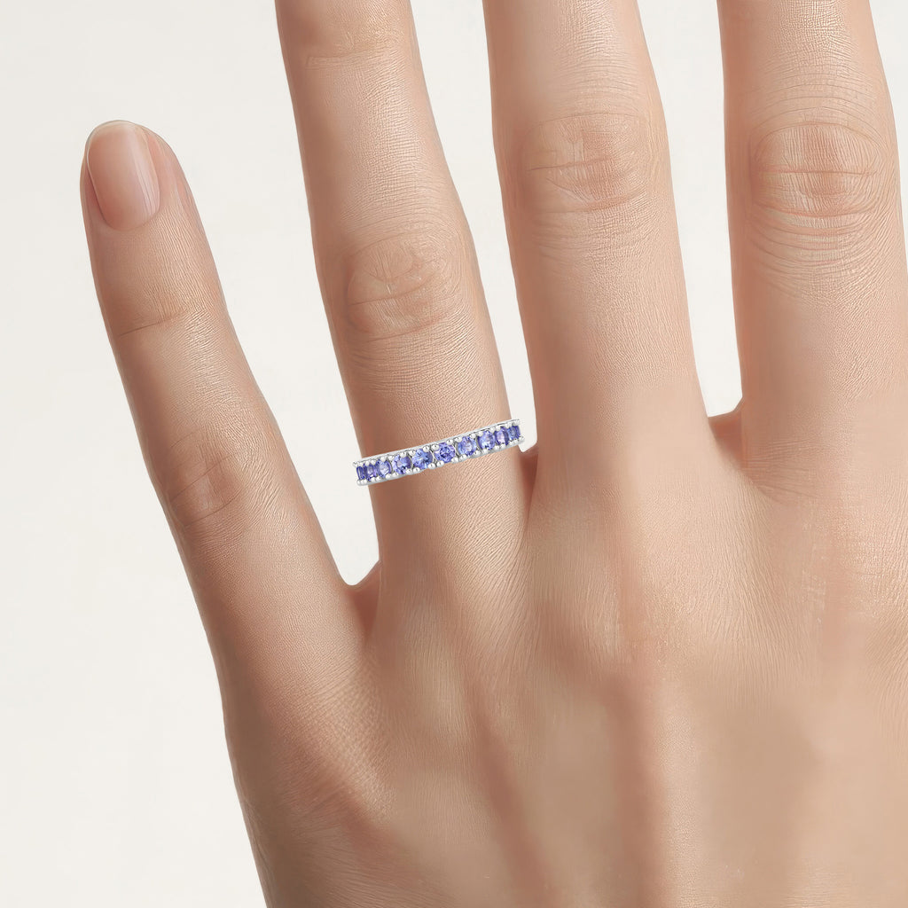 Tanzanite Ring 1.68 Carats Sterling Silver