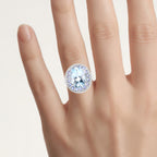 Blue Topaz Ring With Tanzanite 7.38 Carats Sterling Silver