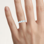 Blue Topaz Ring 1.18 Carats Sterling Silver