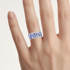 Tanzanite Ring 2.04 Carats Sterling Silver