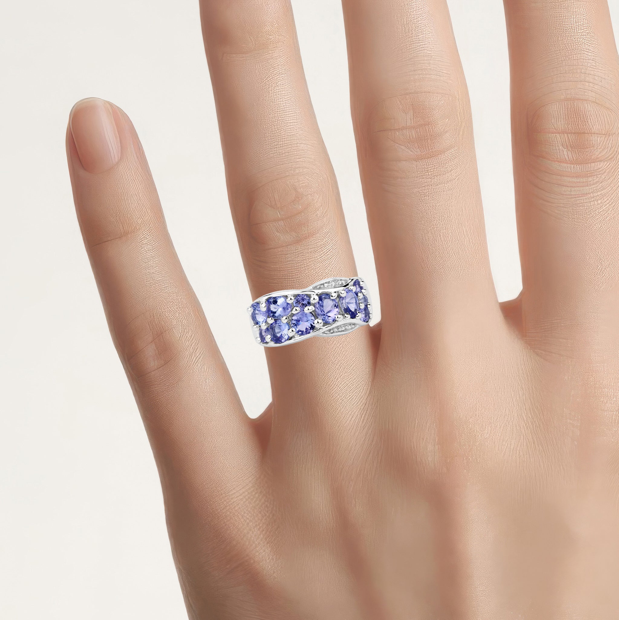 Tanzanite Ring 2.04 Carats Sterling Silver