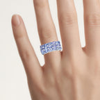 Tanzanite Ring 2.54 Carats Sterling Silver