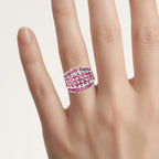 Ruby Ring 2.62 Carats Sterling Silver