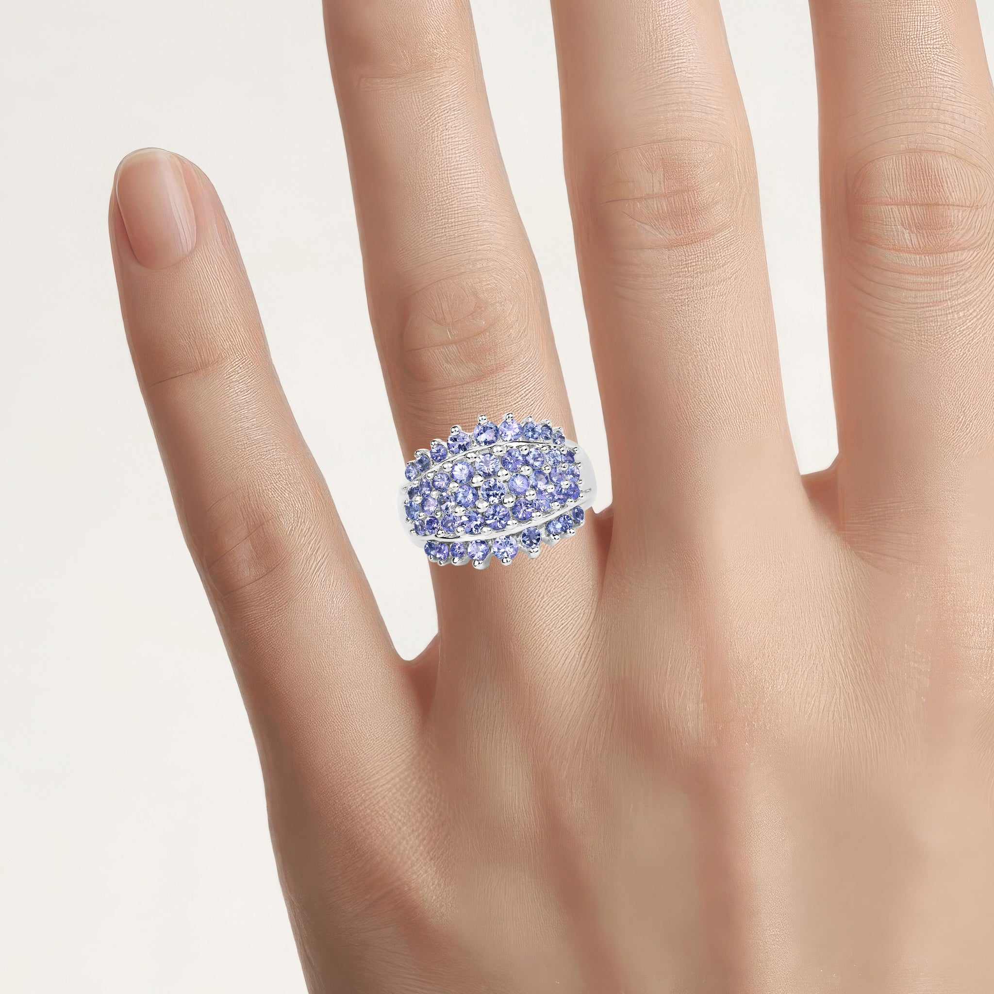 Tanzanite Ring 2.26 Carats Sterling Silver