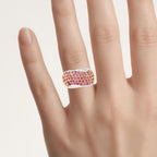 Ruby Ring 2.52 Carats Sterling Silver