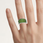 Chrome Diopside Ring 2.42 Carats Sterling Silver