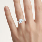 Blue Topaz Ring 2.52 Carats Sterling Silver