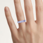 Tanzanite Ring 1.74 Carats Sterling Silver