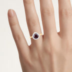 Ruby Ring With Diamonds 2.16 Carats 14K Yellow Gold