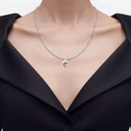 Blue Sapphire Heart Pendant 0.26 Carats Gold Plated Silver