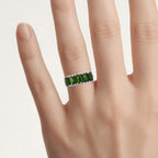 Chrome Diopside Ring 3.24 Carats Sterling Silver