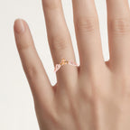 Citrine Bat Ring 0.24 Carats Gold Plated Silver