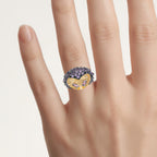 Rhodolite Garnet Ring With Amethyst 1.94 Carats Sterling Silver