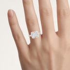 Diamond Ring 0.22 Carats Gold Plated Silver