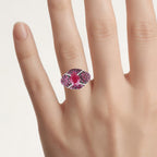 Ruby Ring 5.1 Carats Sterling Silver