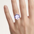 Amethyst Ring 10.2 Carats Sterling Silver